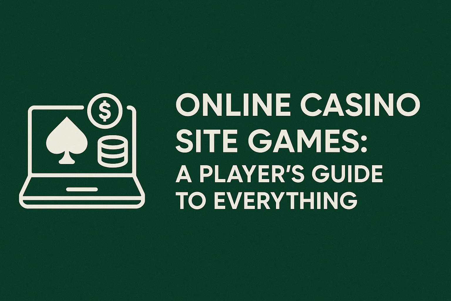Online Casino Site Games: A Player's Guide to Everything